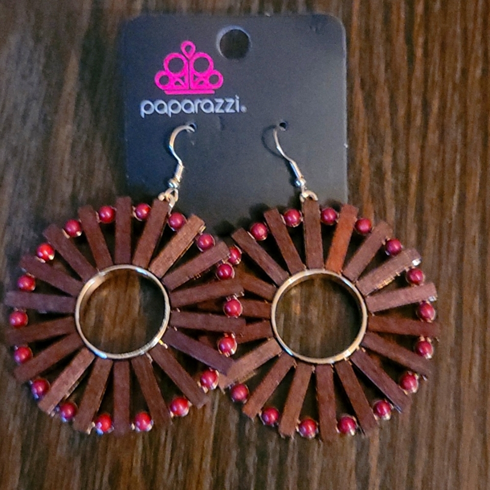 Wooden earrings ( Fashion earrings),